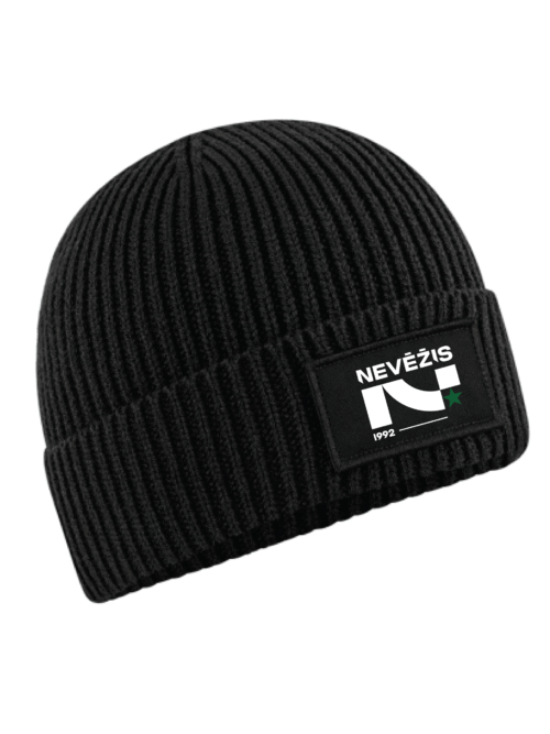 Juoda BC Kėdainių Nevėžis žieminė kepurė