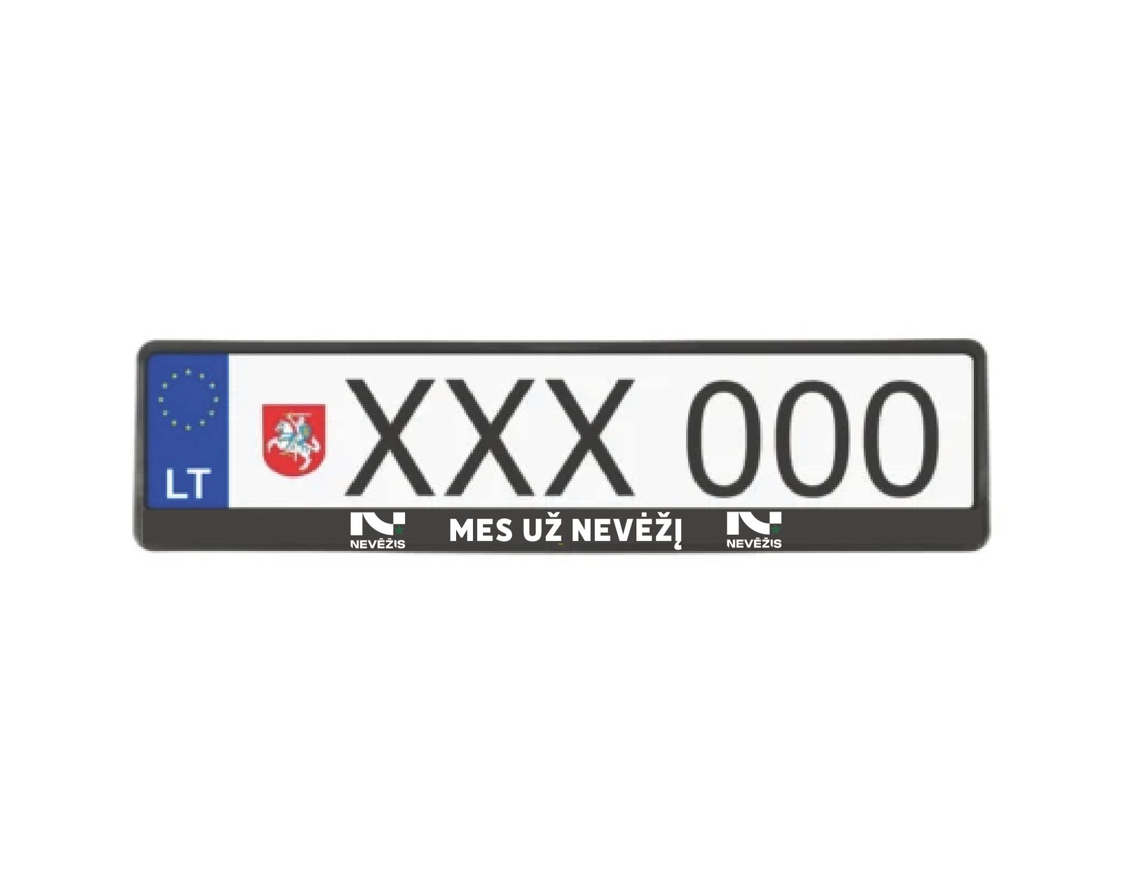 Automobilio rėmelis ,, MES UŽ NEVĖŽĮ ''